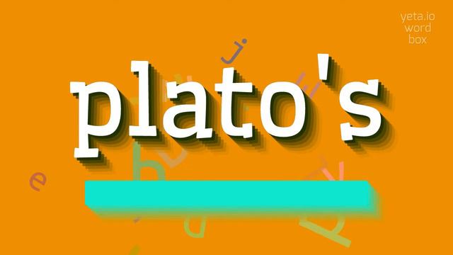 PLATO'S - HOW TO PRONOUNCE IT? #plato's смотреть онлайн