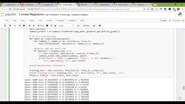 Tensorflow Notebooks Tutorial DSE-230 смотреть онлайн