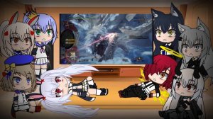Azur lane Arknights react to monster hunter world iceborne