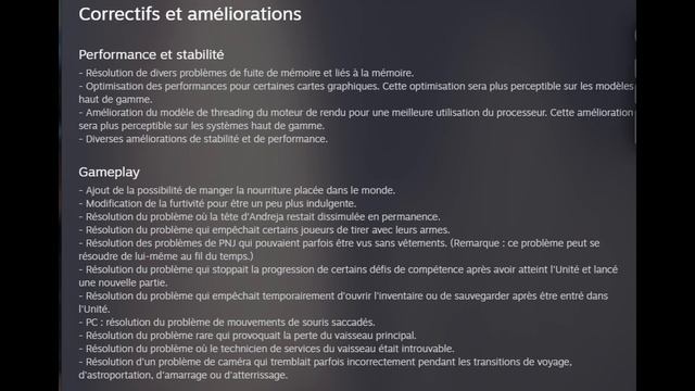 STARFIELD : MISE À JOUR 1.8.86 DU 20 NOVEMBRE 2023 смотреть онлайн