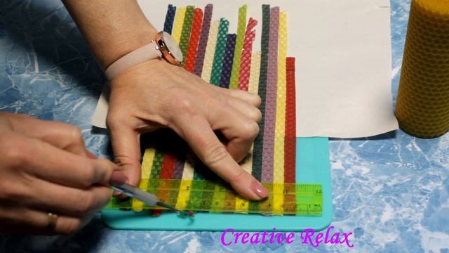 Свеча из вощины "Радужное Настроение". Просто и Красиво. Мастер-Класс. смотреть онлайн