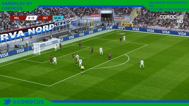 AC Milan Vs Inter Milan | Giuseppe Meazza Stadium | 2021-22 Coppa Italia | PES 2021
