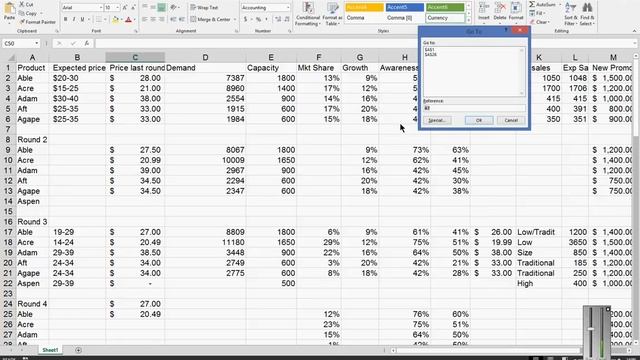 How to use the GoTo command in Microsoft Excel 2013 смотреть онлайн
