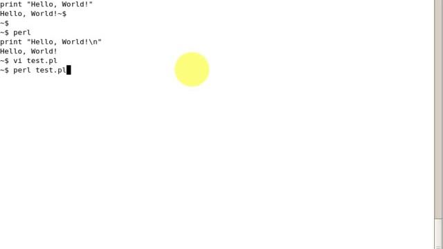 Introduction to Perl First Lesson-'Hello World' with Perl video смотреть онлайн