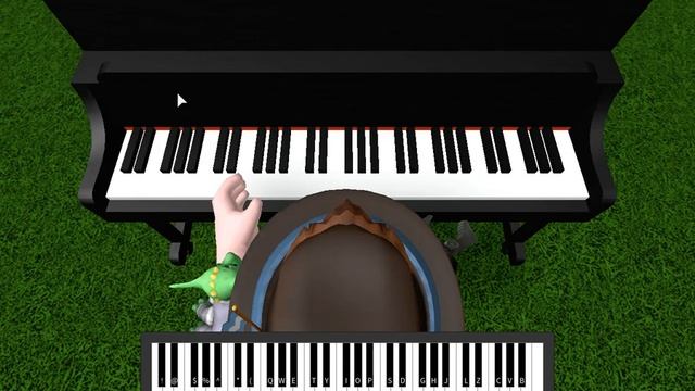 toco la mitad de Giorno theme en Piano Keyboard v1.1 roblox смотреть онлайн