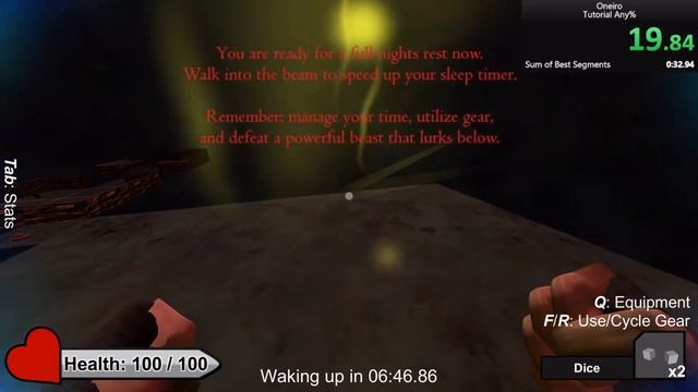 Oneiro Tutorial Any% Speedrun [0:17.24] смотреть онлайн