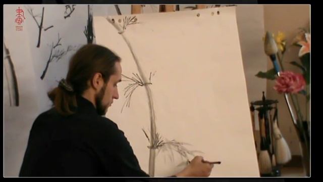Обучение китайской живописи бамбука Часть 12 Бамбук от стебля до листьев смотреть онлайн