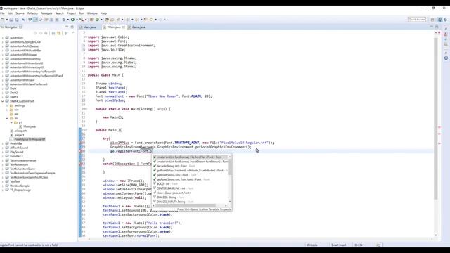 How to Use a Custom Font - Java Extra 19 смотреть онлайн