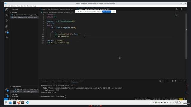 Yazılım Dersleri 2.1 // Görüntü İşleme ve OpenCV Dünyasına Giriş смотреть онлайн