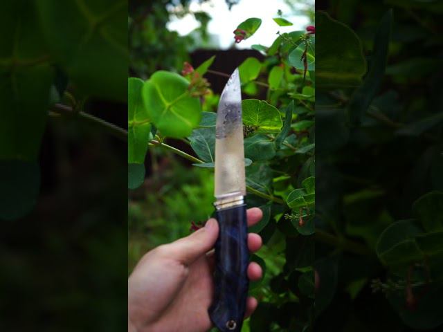 Нож Drop Point из Damasteel смотреть онлайн