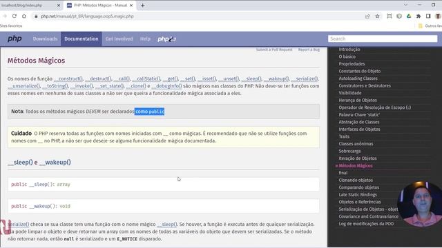 Curso de PHP 8 Aula 043 Introdução aos Métodos Mágicos смотреть онлайн