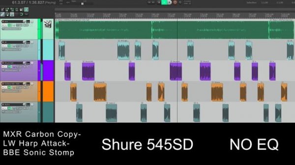 Lone Wolf JR, Shure 545SD, Octava MD 66A, Audix FireBall microphone comparison with harmonica.