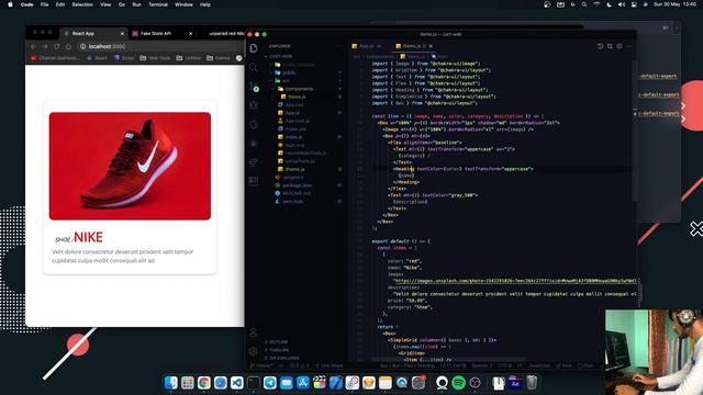 PRODUCT CARD DESIGN USING REACT || TIMELAPSE смотреть онлайн