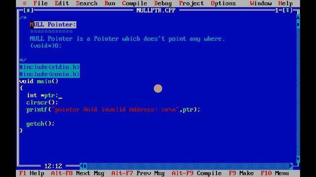 NULL Pointer in C смотреть онлайн