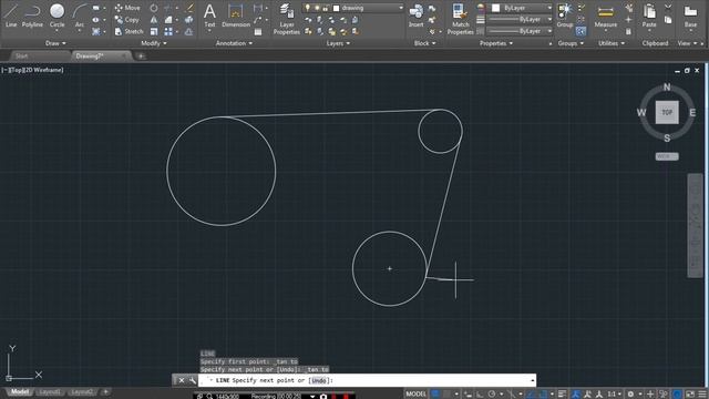 AUTOCAD - TANGENT LINES in Under a Minute смотреть онлайн