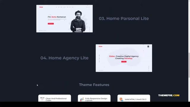 Ozlan - Minimal Portfolio WordPress Theme minimal portfolio theme photography Kotani смотреть онлайн