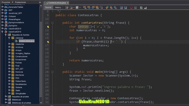 Contar Letras de una Palabra o Frase en Java ✅ | Curso Java # 44 смотреть онлайн