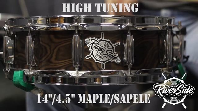 Riverside Custom "Python" 14"/4.5" snare drum in high tuning смотреть онлайн