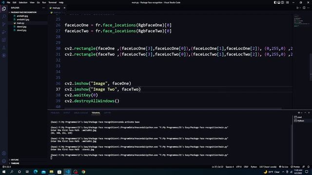Matching Two Faces | Face Recognition | Python Tutorial | #mrlazyprogrammer смотреть онлайн