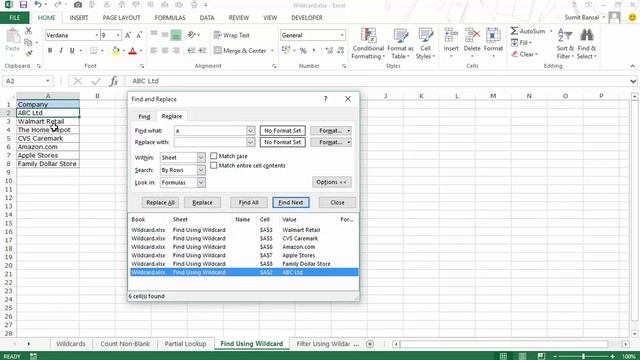 How to Use Wildcard Characters in Excel (Examples) смотреть онлайн