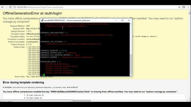 You have offline compression enabled but key is missing from offline manifest in openstack - Fix!! смотреть онлайн