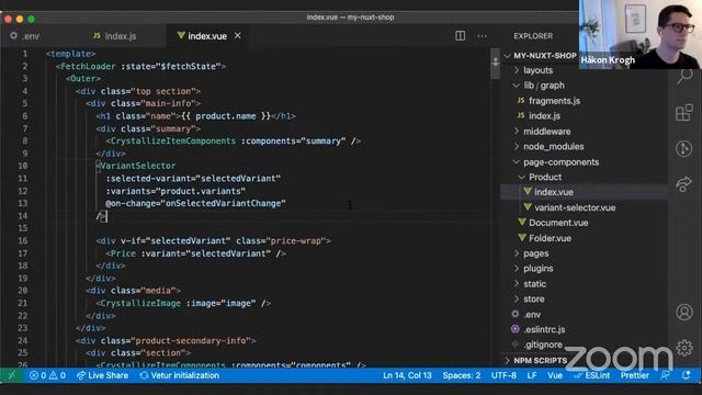 Vue webshop using Nuxt JS and Crystallize eCommerce смотреть онлайн