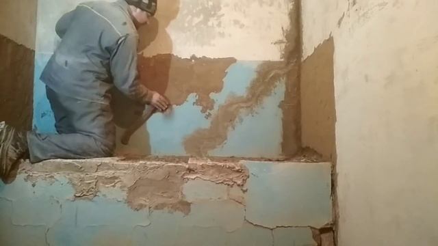 Как ободрать краску (панели) и побелку часть 2 смотреть онлайн