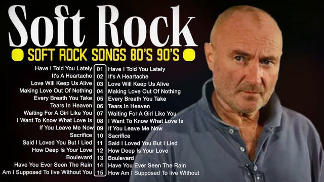 Phil Collins Best Songs Phil Collins Greatest Hits Full AlbumThe Best Soft Rock Of Phil Collins