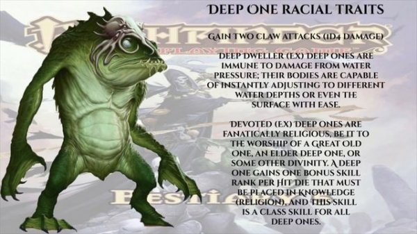 \Pathfinder/ Forgotten Race Review LVIII - The Deep One (With Hybrid And Elder)