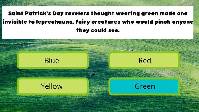 St Patrick's Day Quiz | 10 Trivia Questions And Answers | Round 1