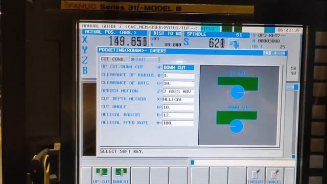 #HOW TO CREATE POCKET PROGRAM!!! CNC MILL FANUC SERIES NHP8000 part 1 #7 смотреть онлайн