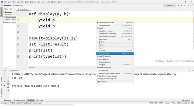 Generator Function Yield Statement and Next Function in Python || Tutorial - 60 || Python Tutorial смотреть онлайн