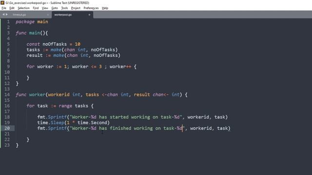 9. Go Concurrency: Worker Pools смотреть онлайн