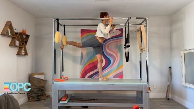 Stretches with Fuzzies on the Cadillac | Online Pilates Classes смотреть онлайн