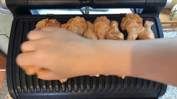 Гриль крылышки Tefal Optigrill XL