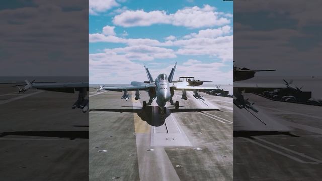 F18 TAKES OFF FROM AIRCRAFT CARRIER IN DCS WORLD #26 смотреть онлайн