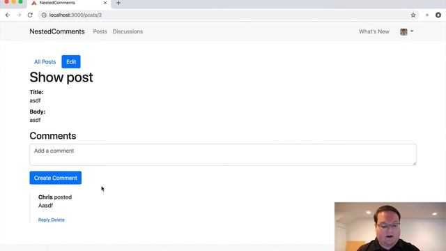 AJAX Nested Comments in Rails | Preview смотреть онлайн
