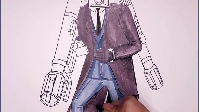 Skibidi Toilet 67 How to draw Large Cameraman? | Let's Draw Together! смотреть онлайн