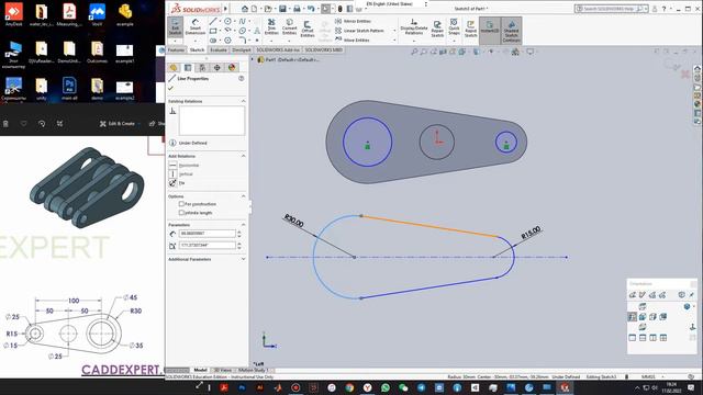 Пример SolidWorks 2 — Создание простой модели и чертежа смотреть онлайн