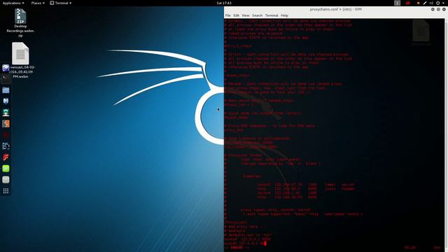 Kali Linux - Configure ProxyChains смотреть онлайн