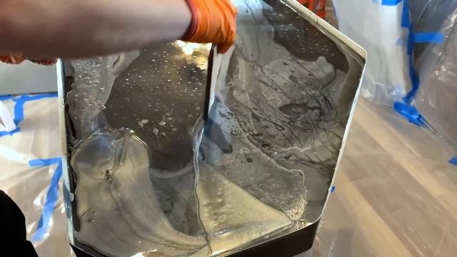 Countertop Resurfacing Kits with Metallic Epoxy in Silver & Black | Complete Kitchen Counter Remode смотреть онлайн