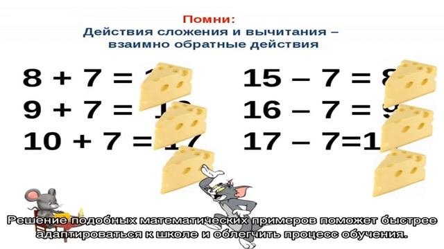 Примеры на сложение и вычитание для дошкольников смотреть онлайн