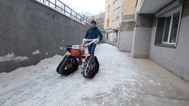 Гусеничная приставка для мотоблока TEXHO-GROUP смотреть онлайн