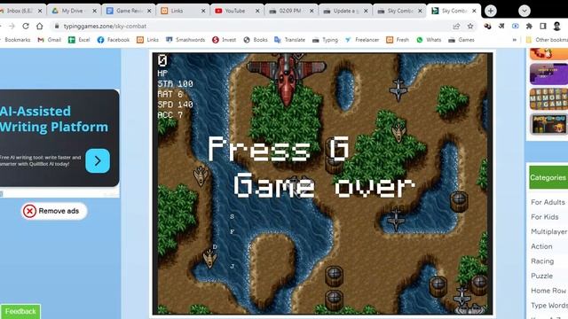 Typing Game: Sky Combat (1.0/5.0) — How to play & Review смотреть онлайн
