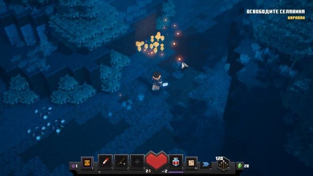 Minecraft Dungeons Прохождение | первые взгляды на игру смотреть онлайн