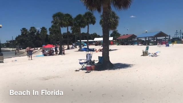 Beautiful Beach In Florida To Visit || White Sand Beach смотреть онлайн