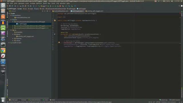 How to toggle wifi on/off with toggle button Android Studio смотреть онлайн