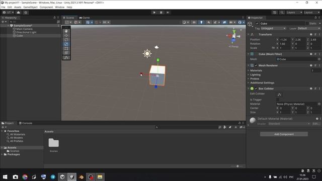 Уроки Unity для начинающих / Урок #2 / Изучение интерфейс Unity #gamedev #unity #unity3d #2023 смотреть онлайн