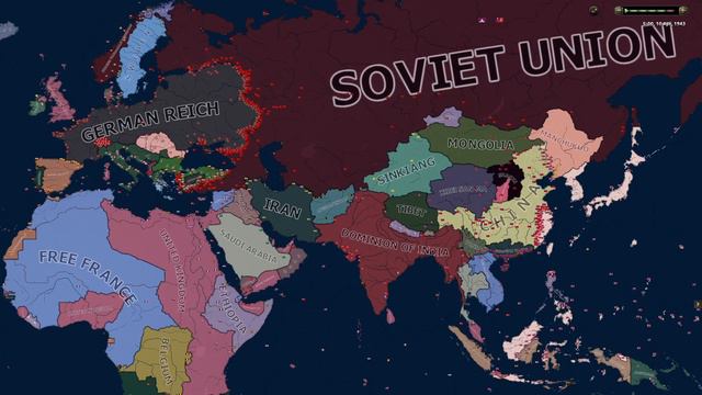 What if the Soviet Union Annexed and Cored its European Neighbours? | HOI4 Timelapse смотреть онлайн