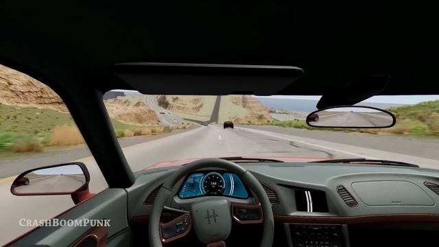 High Speed Traffic Car Crashes #146 - BeamNG Drive | CrashBoomPunk смотреть онлайн